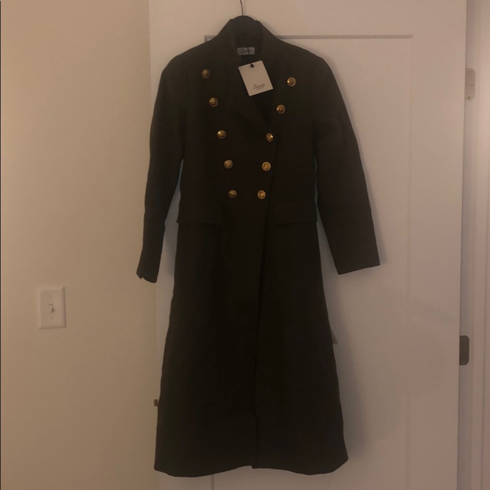 Olive Military Coat